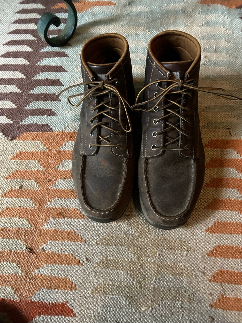 Carhartt Brown Leather Chukka Moc Toe Boots